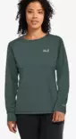 Jack Wolfskin Prelight Suncool LS naisten treenipaita vihreä - Naisten treenivaatteet - 406488665641 - 1