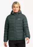 Jack Wolfskin Wild Pass Down Hoody naisten kevytuntuvatakki metsänvihreä - Naisten takit ja puvut - 40648867701 - 1