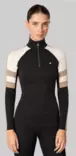 Johaug Devotion Wool Half Zip naisten merinovillapaita musta - Naisten väli- ja alusasut - 70486532231 - 1
