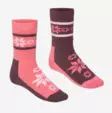 Kari Traa Rusa Sock 2-pack sukkapaketti luumu/koralli - Urheilusukat - 70486533031 - 1
