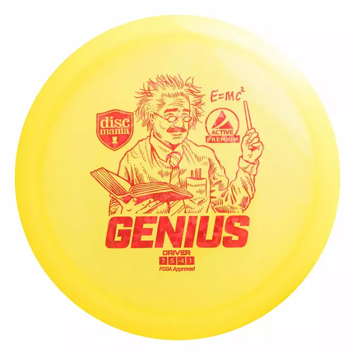 Discmania Active Premium Genius frisbeegolfkiekko keltainen - Frisbeegolf - 6430074951351 - 1