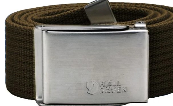 Fjällräven Canvas Belt vyö dark olive - Tarvikkeet ja hoitotuotteet - 7392158525171 - 1