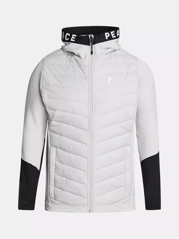 Peak Performance Rider Hybrid Zip Hood miesten hybriditakki smoke - Miesten urheilutakit ja puvut - 73332692591 - 1