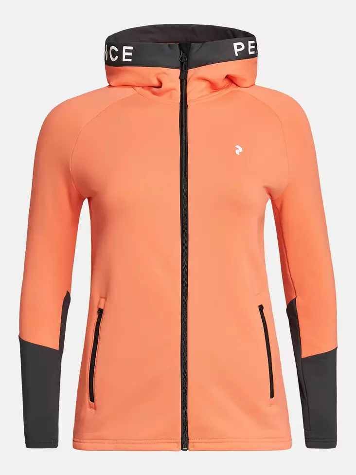 Peak Performance Rider Zip Hood naisten hupparitakki light orange - Naisten urheilupaidat ja hupparit - 73332692431 - 1