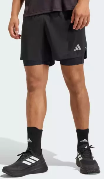 Adidas Adi365 Run Ess 2in1 miesten juoksushortsit musta - Miesten juoksuvaatteet - KA4331 - 1