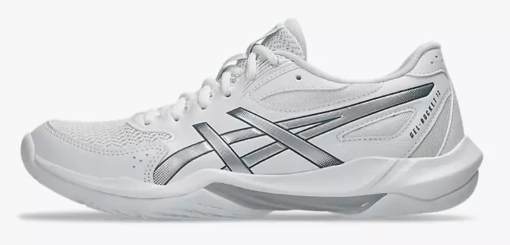 Asics Gel-Rocket 12 sisäpelikengät valkoinen/hopea - Naisten sisäpeli ja treenikengät - 1072A119-101 - 1