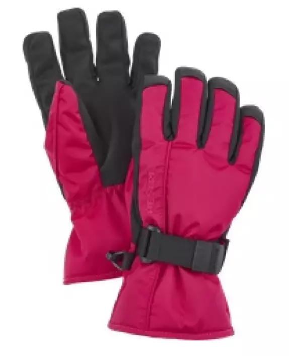 Hestra Isaberg CZone Jr 5 finger lasten talvihanskat pinkki - Urheiluhanskat - 31980-931 - 1
