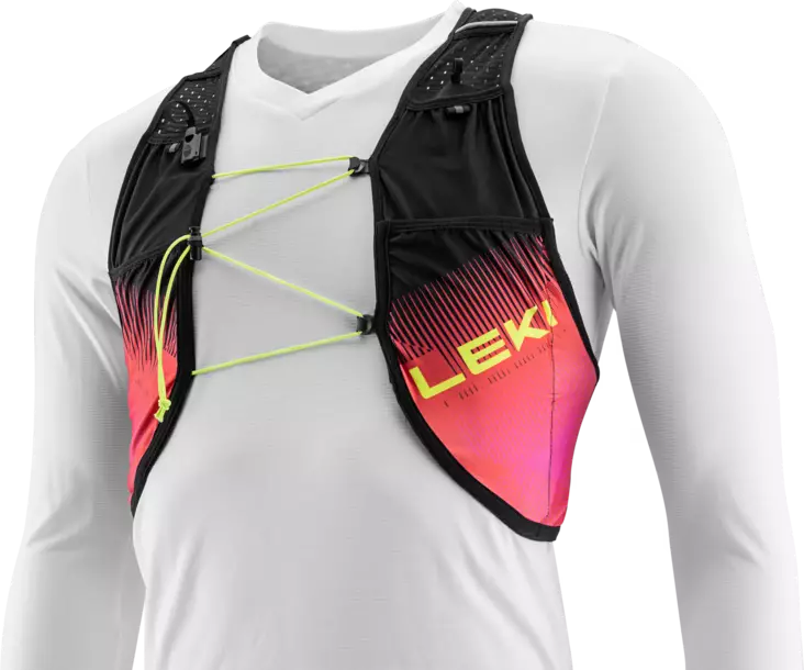 Leki Trail Running Quiver Vest juoksuliivi musta/punainen/pinkki - Sauvakävely - 402817339731 - 1