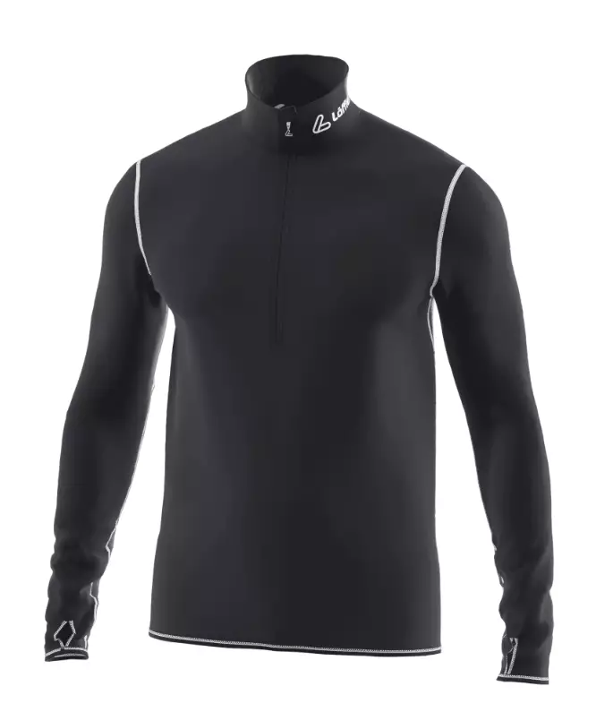 Löffler WS HZ Shirt LS miesten tuulisuojapaita musta - Miesten väli- ja alusasut - 28162-991 - 1