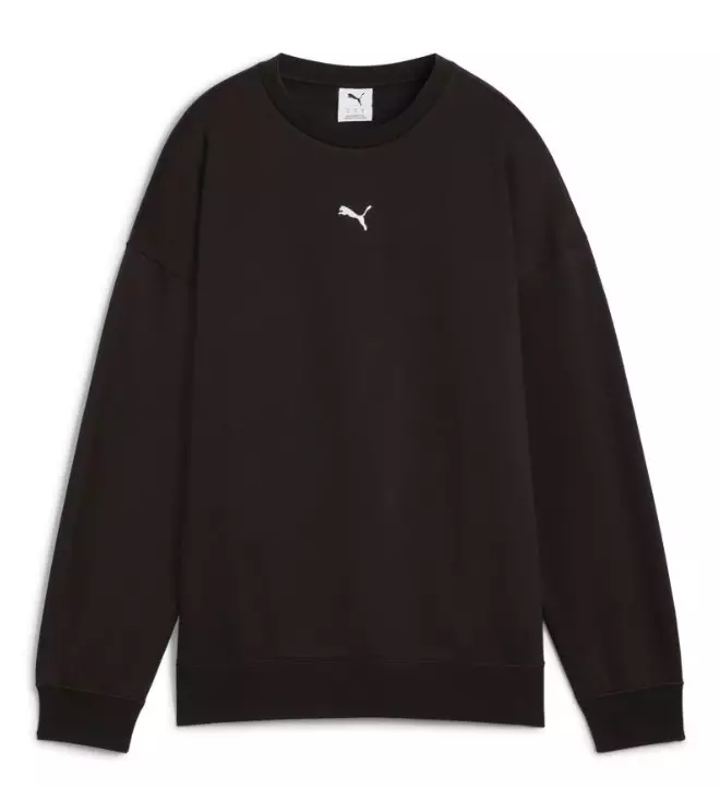 Puma ESS Oversized Crew naisten collegepaita musta - Naisten urheilupaidat ja hupparit - 685400-01 - 1