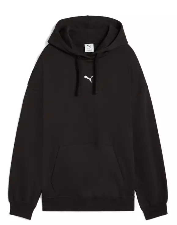 Puma ESS Oversized Hoodie naisten huppari musta - Naisten urheilupaidat ja hupparit - 685398-01 - 1