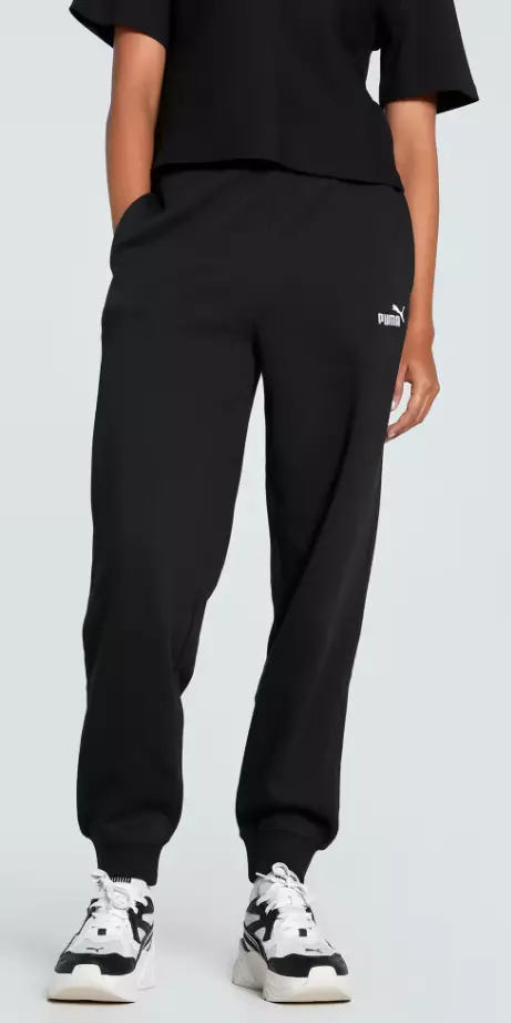 Puma ESS Small No.1 Logo Comfort High-Waist Sweatpants naisten collegehousut musta - Naisten urheiluhousut - 682456-01 - 1