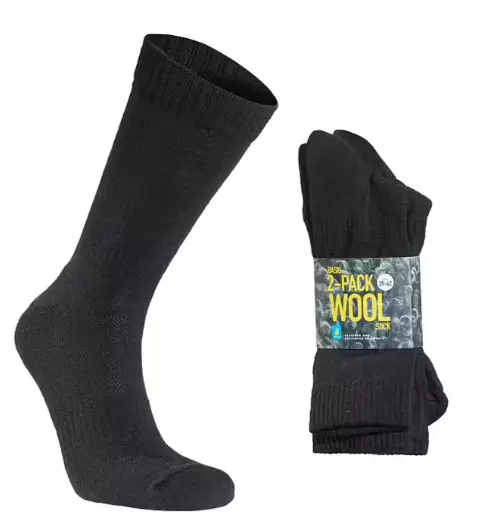 Seger Basic Wool Sock 2-pack sukkapaketti musta - Urheilusukat - 73922431131 - 1