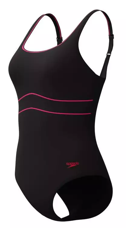 Speedo Solid Contour Eclipse naisten uimapuku musta/pinkki - Naisten uima-asut - 50599379771 - 1