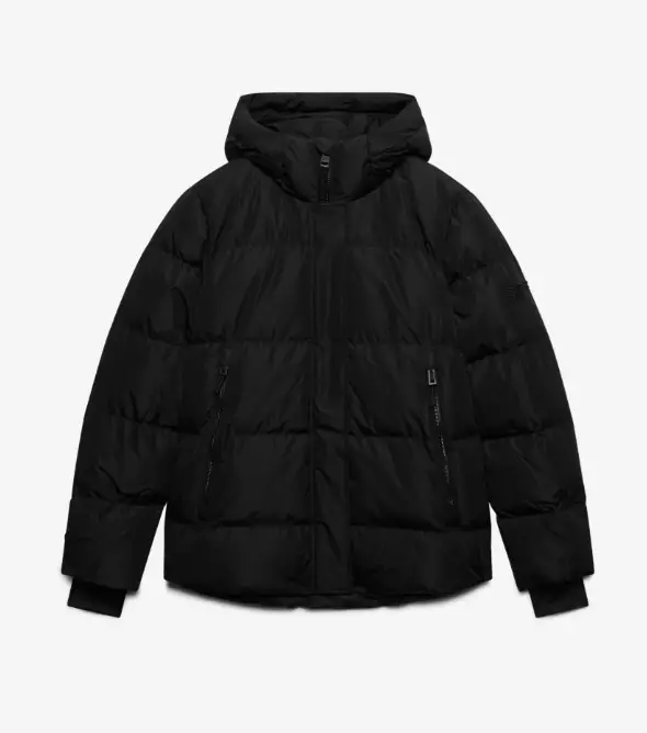 Superdry Hooded 5 Baffle Sports Puffer naisten talvitakki musta - Naisten takit ja puvut - 50636344121 - 1