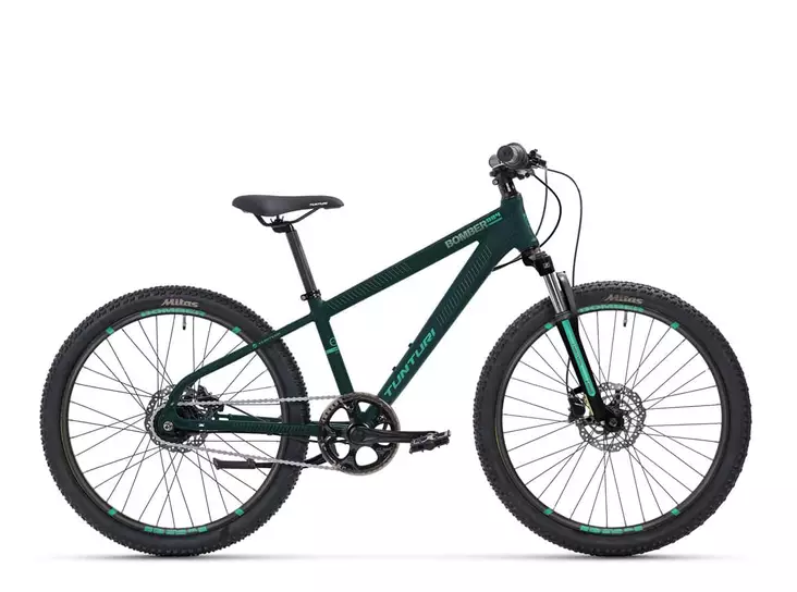 Tunturi Bomber 24" 7v mattavihreä - Nuorten pyörät 24" - 26" - 6411451031521 - 1