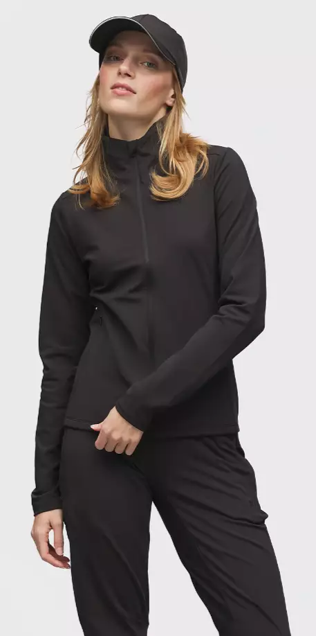 Twentyfour Aurora ST Longzip naisten treenitakki musta - Naisten treenivaatteet - 70728167411 - 1