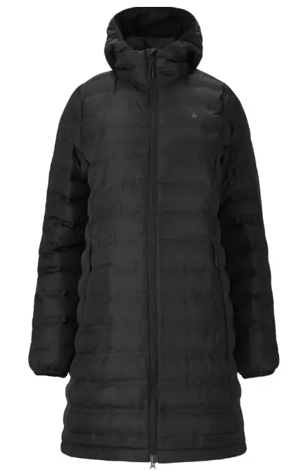 Whistler Froze Long Light Puffer naisten kevytvanutakki musta - Naisten takit ja puvut - W251210-1001 - 1