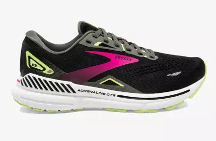 Brooks Adrenaline GTS 23 juoksukengät musta/pinkki - Naisten juoksukengät - 1953943032 - 1