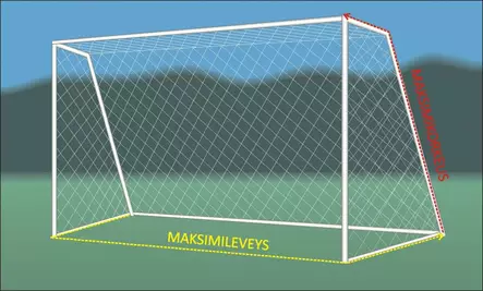 Jalkapallo maaliverkko 3x2m - Jalkapallotarvikkeet- ja asusteet - 6418252030012 - 2
