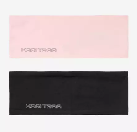 Kari Traa Una Headband 2pk panta musta/vaaleanpunainen - Pipot, lippikset ja pannat - 7048653259652 - 1