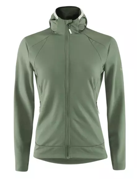 Löffler Zip-Hoody Tech-Merino naisten hupparitakki vihreä - Naisten paidat ja yläosat - 41-41-30054-252 - 1