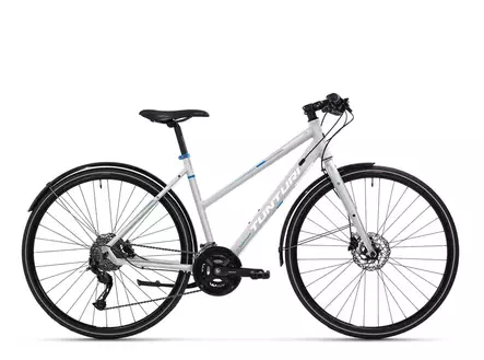 Tunturi RX700 naisten hybridipyörä harmaa - Kaupunkipyörät - 641145103322 - 1