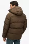 Superdry Hooded 5 Baffle Sports Puffer miesten talvitakki slate brown - Miesten urheilutakit ja puvut - 50630687492 - 2