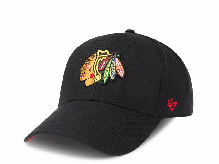 47 Brand Blackhawks Ballpark NHL lippis musta - Jääkiekko fanituotteet - 196002740492 - 1