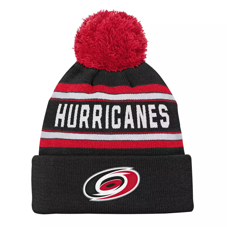 Carolina Hurricanes Wordmark Jacquard NHL pipo Junior - Jääkiekko fanituotteet - 197427165242 - 1