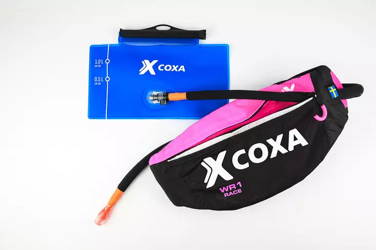 Coxa WR1 Race Waist Belt juomavyö letkulla pinkki - Hiihtoreput ja -varustelaukut - 7350004905232 - 1