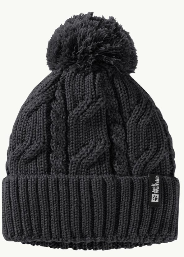 Jack Wolfskin Pompom Beanie pipo black - Pipot, lippikset ja pannat - 4064993862232 - 1