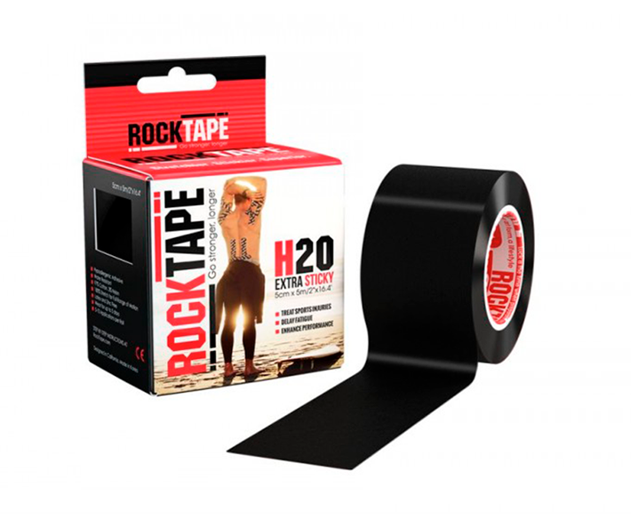 RockTape kinesioteippi H2O musta - Tuet ja lihashuoltotarvikkeet - 3700006216142 - 1