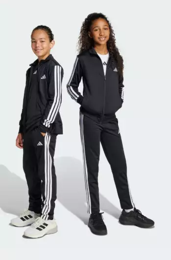 Adidas J 3S TR TS 205 lasten verkkapuku musta/valkoinen - Lasten urheilutakit ja puvut - JD6502 - 1