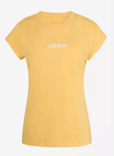 Adidas Lin SJ Tee naisten t-paita keltainen - Naisten t-paidat ja topit - KC5192 - 1