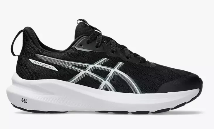 Asics GT-1000 14 GS lasten lenkkarit musta/valkoinen - Lasten juoksukengät - 1014A382-002 - 1