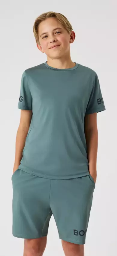 Björn Borg Borg T-Shirt lasten treenipaita balsamivihreä - Lasten t-paidat - 73214658492 - 1