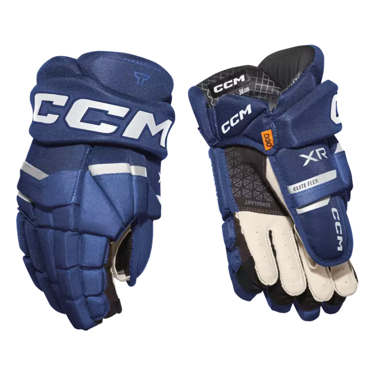 CCM Tacks XR SR jääkiekkohanskat sininen/valkoinen - Jääkiekkohanskat - 68397836792 - 1