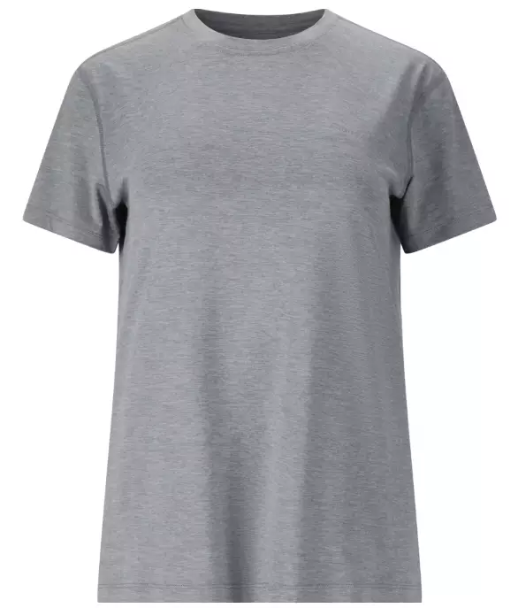 Endurance Alvaly Melange S/S Tee naisten treenipaita meleerattu harmaa - Naisten treenivaatteet - E243392-2182 - 1