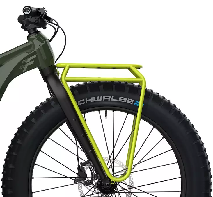 Helkama tavarateline etu Fatbike keltainen - Pyörän tavaratelineet - 6417492004432 - 1