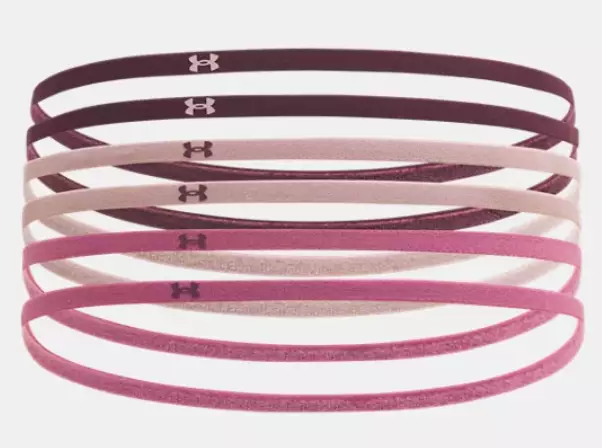 Under Armour Mini Elastic Headband hiuspantapaketti pinkki/luumu/vaaleanpunainen - Pipot, lippikset ja pannat - 198632570012 - 1