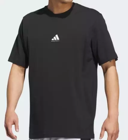 Adidas BB Found Tee miesten t-paita musta - Miesten t-paidat - JX0083 - 1