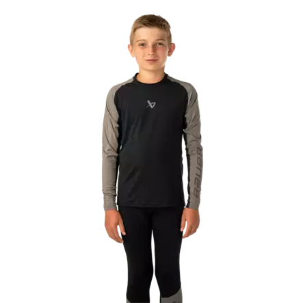Bauer Performance Baselayer Top JR aluspaita Hengittävää materiaalia oleva pitkähihainen aluspaita lapsille - Suojavarusteet jääkiekkoon - 41-41-68869879243 - 1