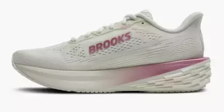 Brooks Launch 12 juoksukengät valkoinen/pinkki - Naisten juoksukengät - 1953947833 - 2