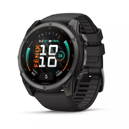 Garmin Fenix 9 51mm GPS älykello Carbon DLC/musta - Sykemittarit - 753759381073 - 1