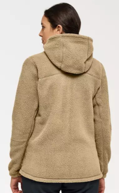 Haglöffs Malung Pile Hood naisten fleecetakki hiekka - Naisten takit - 41-41-73188418053 - 2