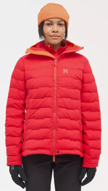 Haglöfs Spitz Down Hood naisten untuvatakki punainen - Naisten takit - 41-41-73188418383 - 1