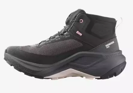 Salomon Genesis Mid GTX naisten ulkoilukengät musta/vaalea pinkki - Naisten kävelykengät - 1987205733 - 2