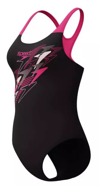 Speedo Medley Logo Medalist naisten uimapuku musta/pinkki - Naisten uima-asut - 50599379683 - 1