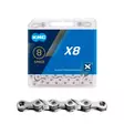 KMC ketju 6/7/8v X8 silver 114L - Pyörän vaihteisto - 4715575890623 - 1